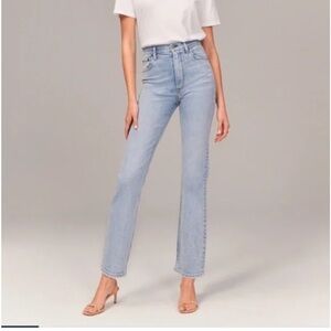 Women’s ABERCROMBIE & FITCH The 90s High Rise Slim Straight denim jeans- Size 27